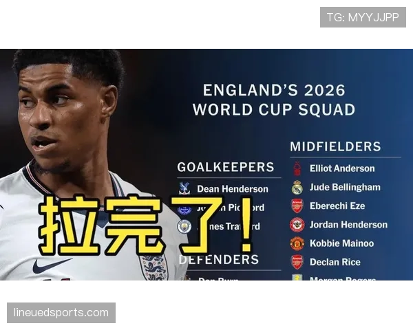 英格兰队2026世界杯前景分析:阵容实力与小组出线形势预测